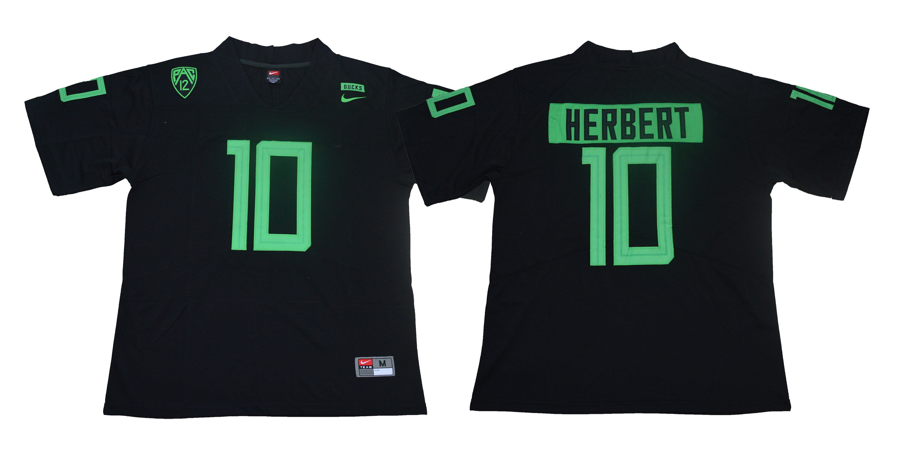 Men Oregon Ducks #10 Herbert Black Legendary Edition Nike NCAA Jerseys->ncaa teams->NCAA Jersey